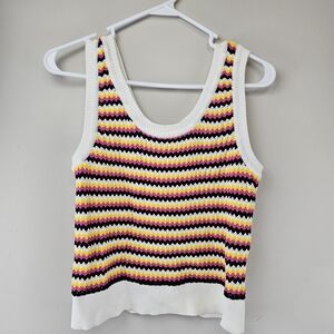 BB Dakota Women Knit Tank Top Multicolor Striped Size S NWT
